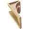 Ekena Millwork 5"W x 5"D x 10"H Wide Viola Rough Cedar Woodgrain TimberThane Corbel, Primed Tan CORUR05X05X10VIORCPR - alternate 2